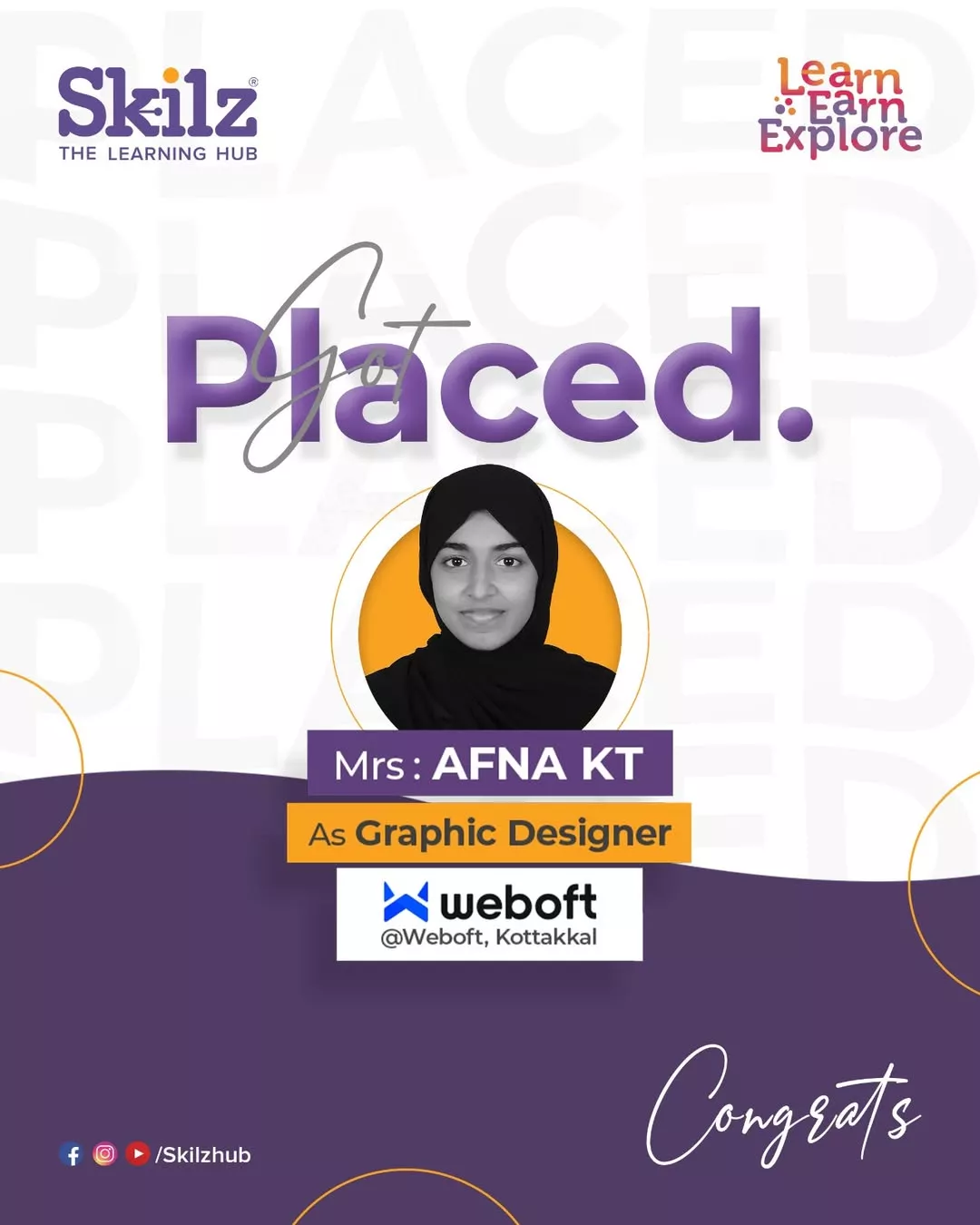 Muhammed Jasir P placement